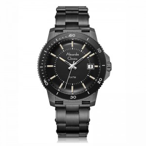 Alexandre Christie AC 6141 Black Grey Steel MDBIGBA